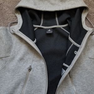 JORDAN BRAND heather gray zip Hoodie medium